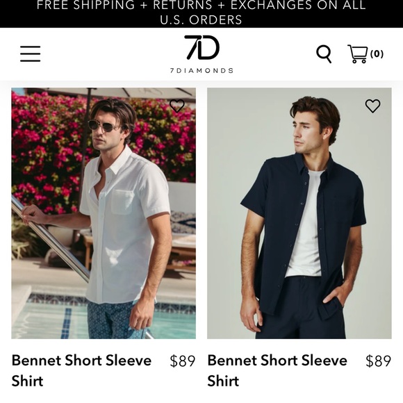 FINAL MARKDOWN!  7DIAMONDS NWOT Button Down Short Sleeve Shirt Geometric Print - Picture 1 of 8